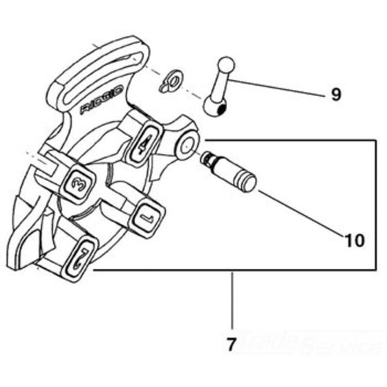 842 W/Post Diehead - Precision Threading Tool for Durable Pipe Connections
