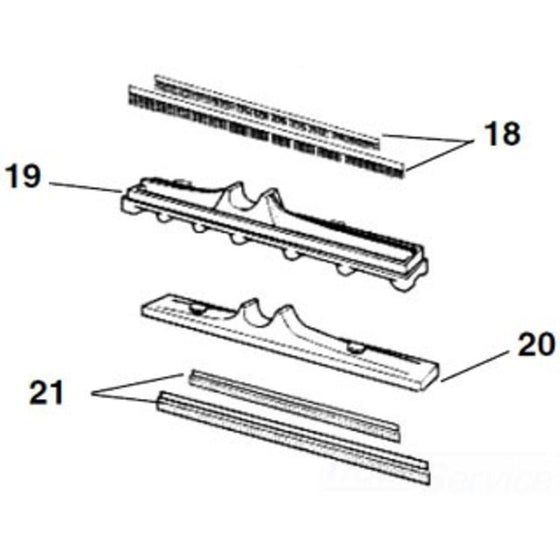 Squeegee Set - Long & Short Inserts for Efficient Cleaning and Maintenance