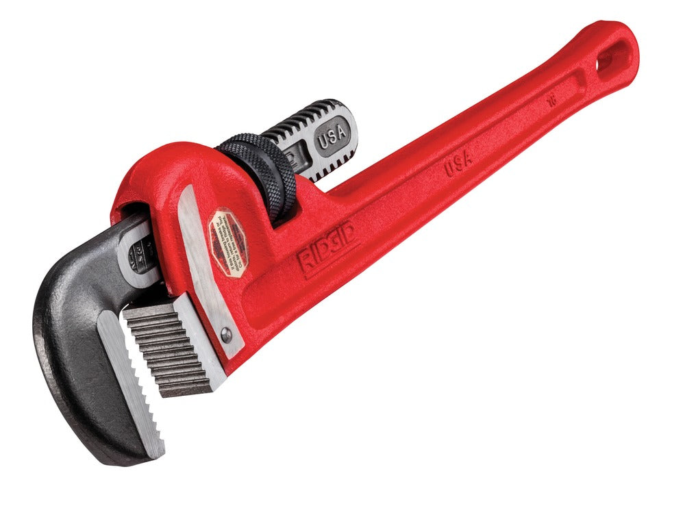 14" Pipe Wrench - Durable Ductile-Iron, 2" Capacity, Self-Cleaning Threads, Easy-Grip Handle