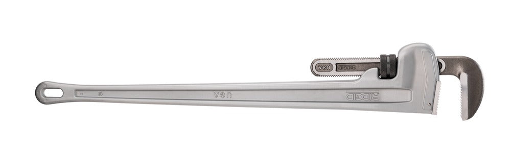 24" Aluminum Straight Pipe Wrench - 3" Capacity, Lightweight & Durable for Professionals