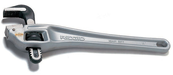 18" Aluminum Pipe & Plumbing Wrench - Lightweight, Narrow Jaw for Tight Spaces, 3.47 lb