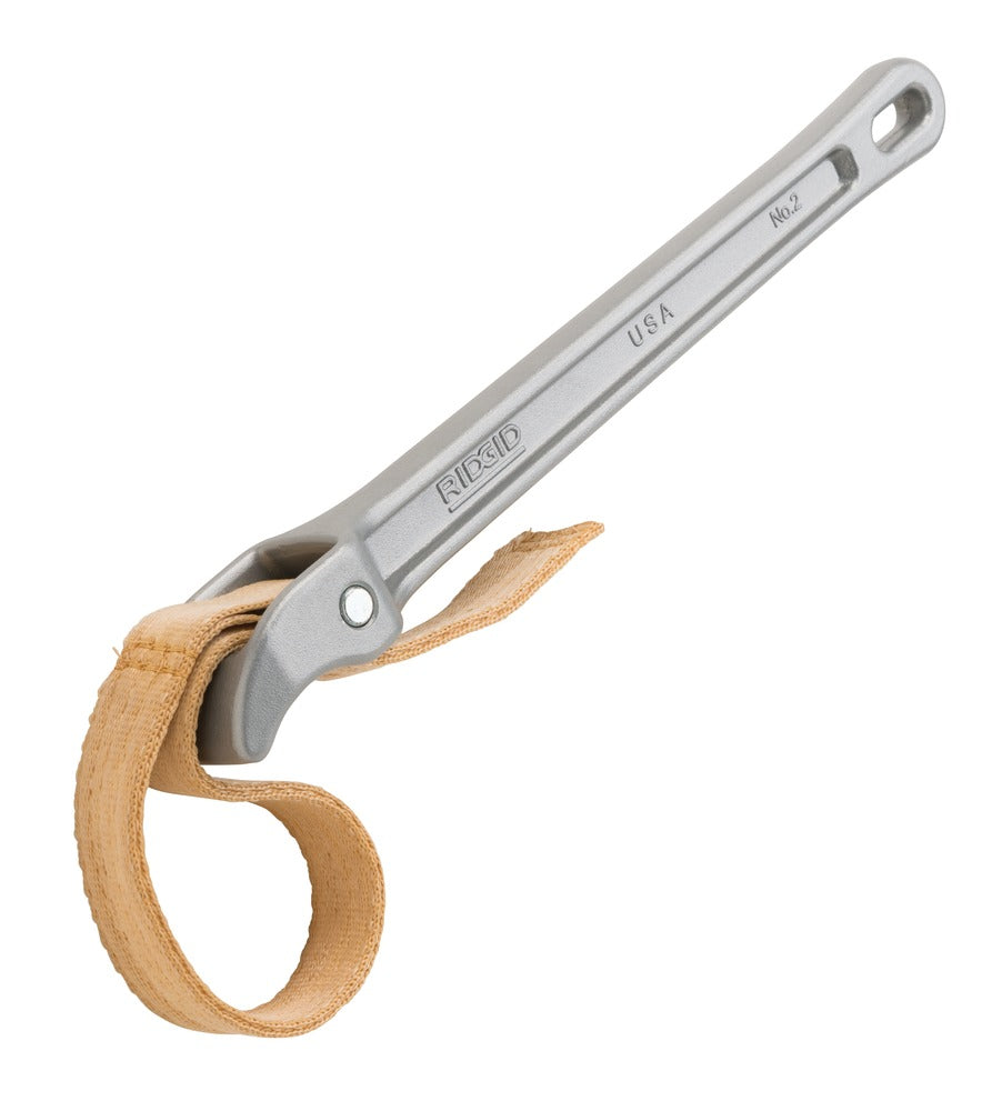 #5 Aluminum Strap Wrench - 12" OD Capacity, 5 Durable Straps for Secure Grip