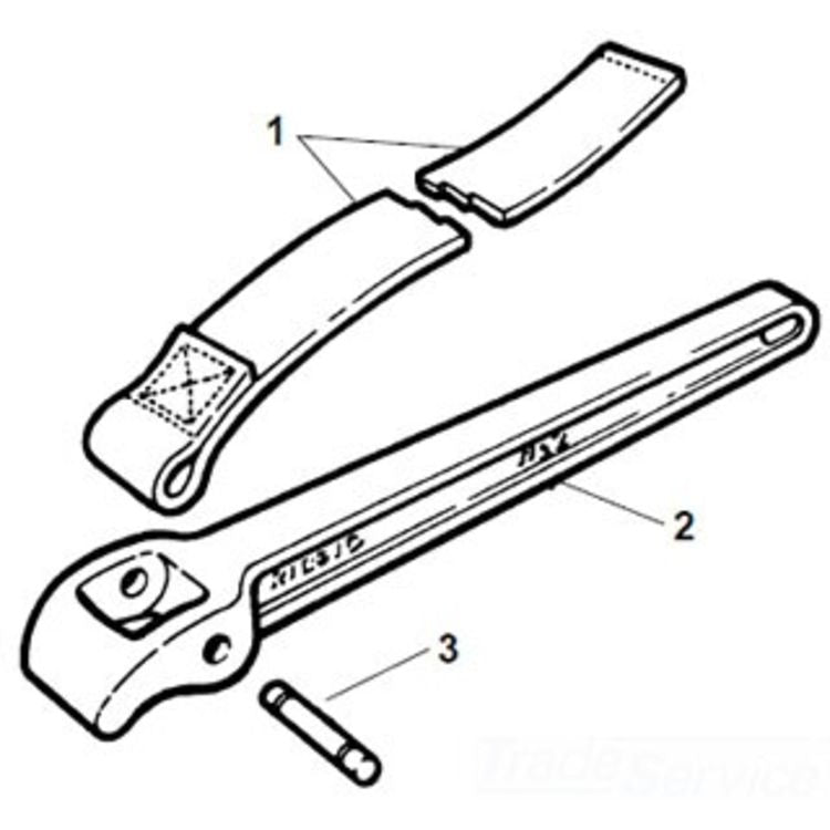 5 Strap Wrench - Versatile Tool for Secure Gripping and Easy Handling of Pipes and Fittings