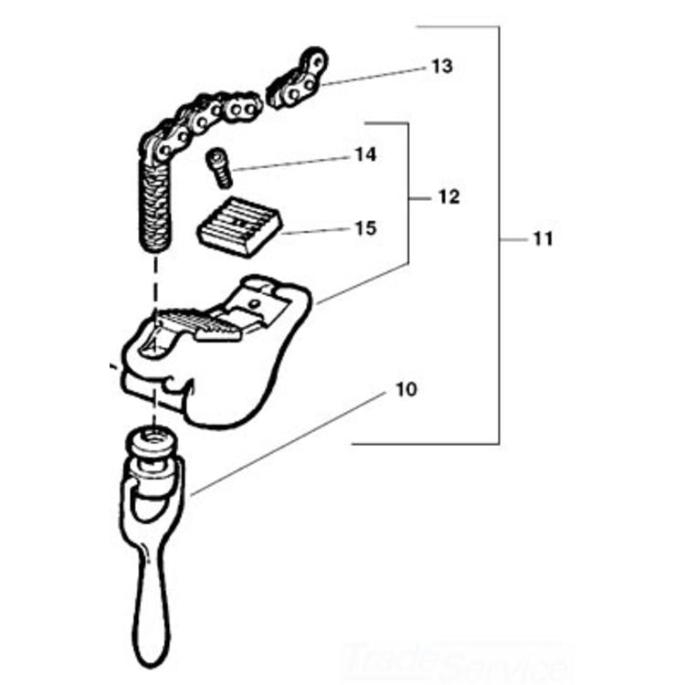 Trunnion Assembly S4A Wrench - 9.8" Length, 5.9" Height, 9" Width, Durable Design