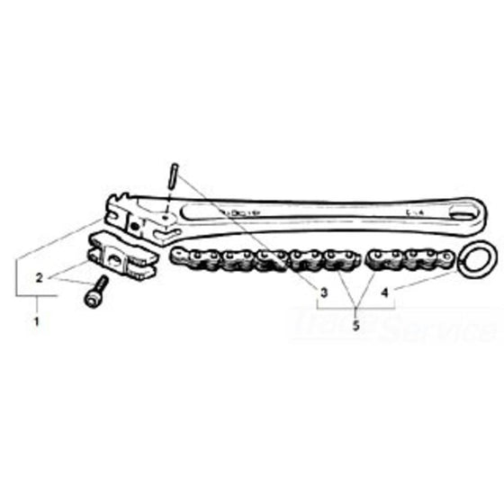 Set of 5 C36 Wrench Pins - Durable, Reliable, Essential Tool Accessories