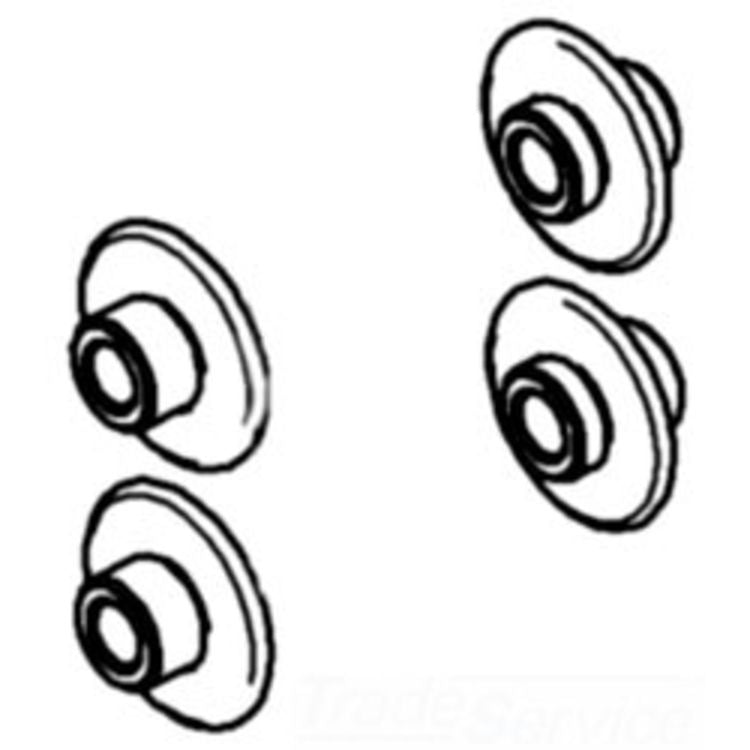 Roller Top Pipe Set of 4 - Durable and Reliable Pipe Support Solution