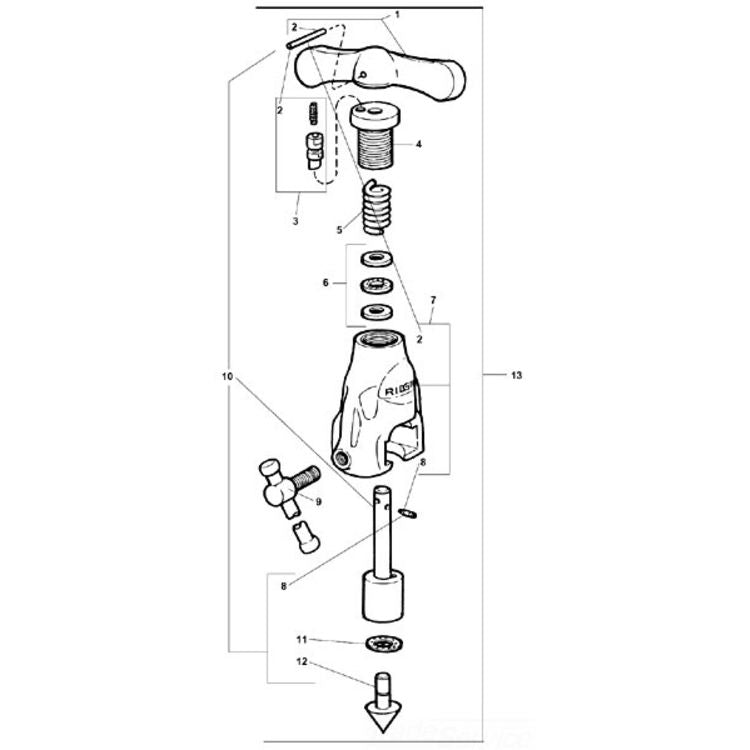 Yoke with Shaft 458 - Durable, High-Performance Tool for Efficient Pipe Work