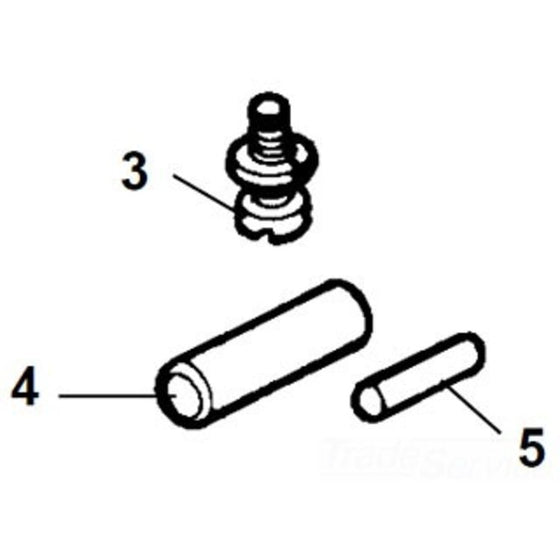6" Chain Screw Pin for Bench Chain Vise - Compatible with Model 36273