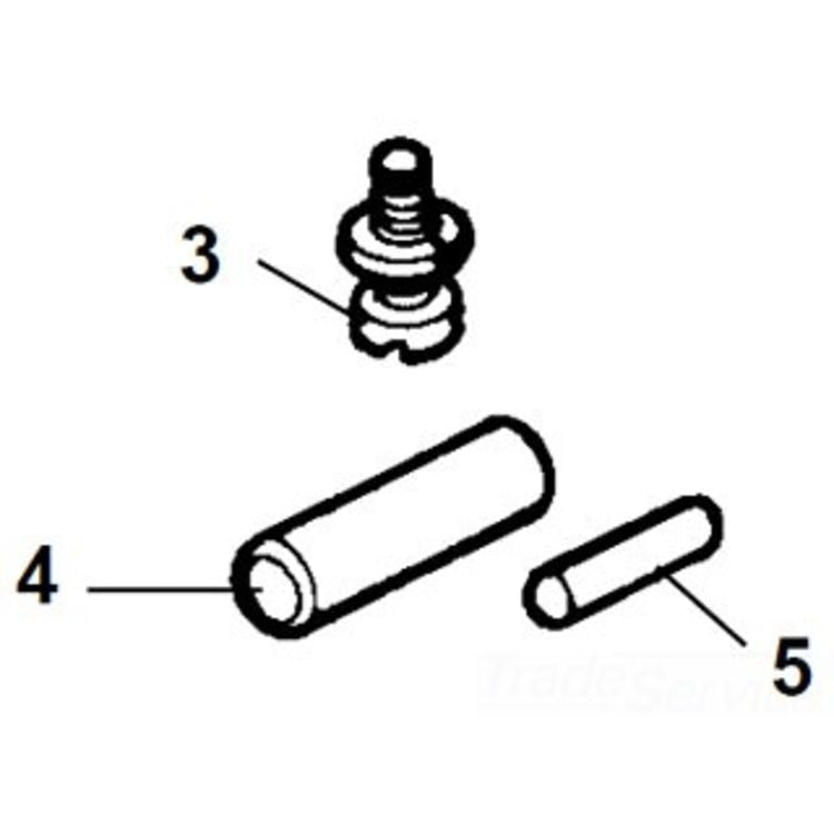 6" Chain Screw Pin for Bench Chain Vise - Compatible with Model 36273
