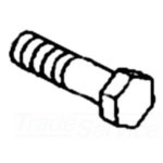 1/2"-13 x 2" Hex Head Screw - Durable Steel Fastener for Secure Connections