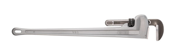 812 12" Aluminum Straight Pipe Wrench - Lightweight, Durable, 2" Capacity for Professionals