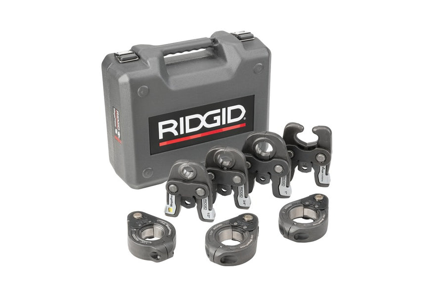 Viega MegaPress Pressing Jaw Kit - 1/2" to 2" Pipe, Steel Jaws & Rings, Includes Carrying Case