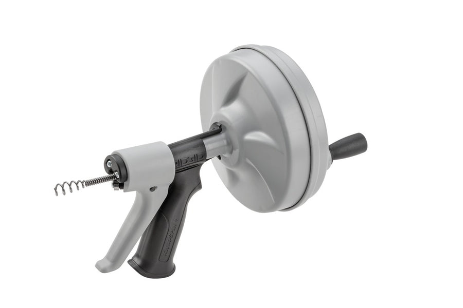 Kwik-Spin Drain Cleaner with Auto-Feed Trigger, 25' Maxcore Cable for 0.75" to 1.5" Pipes