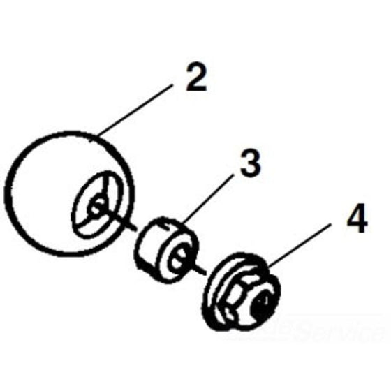 K25 Ball Handle with Screw - Durable, Ergonomic Design for Easy Grip and Control
