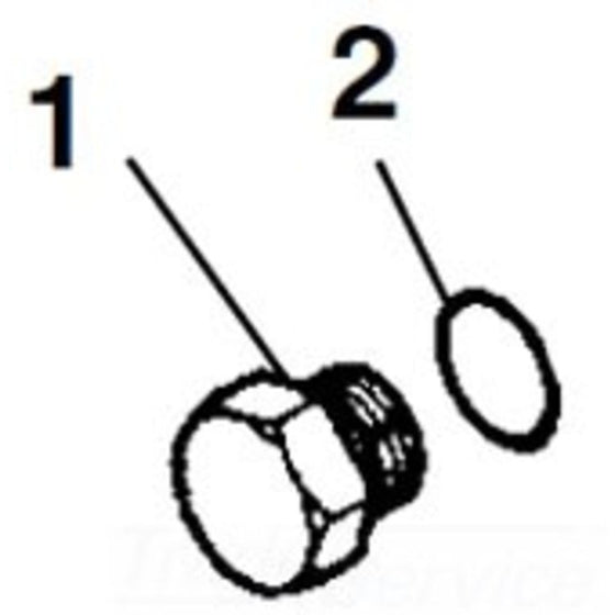 Pack of 6 Durable O-Rings - 2" Length, 2" Width, 0.5" Height for Reliable Sealing