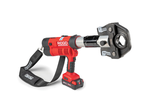 Cordless Press Tool Kit - 18V, 7,200 lb Force, 1/2" to 4" Capacity, LED Light, 2 Batteries Included