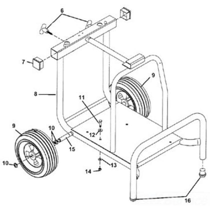 Weldment Cart Frame - Durable, Heavy-Duty Design for Efficient Material Handling