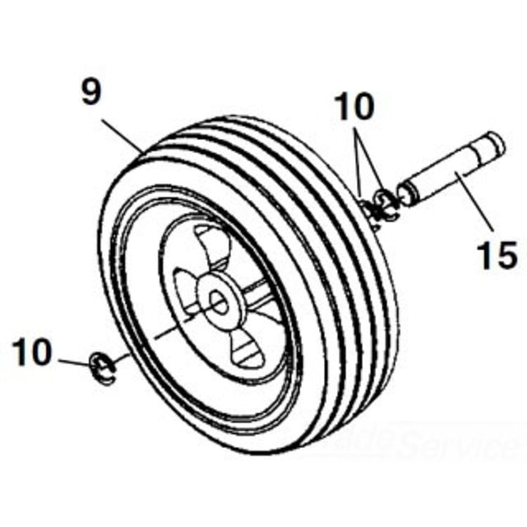 Ridgid Axle Wheel - High-Performance Replacement for Superior Durability and Reliability
