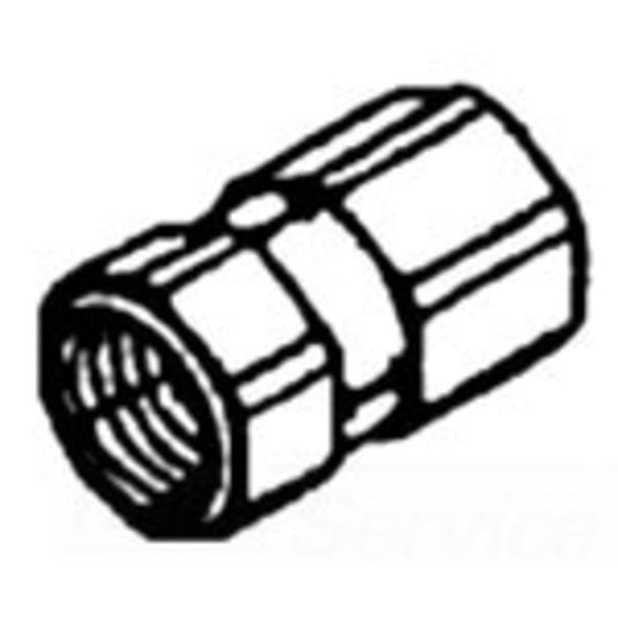 1/2" NPT Coupling - Durable Brass Connector for Secure Plumbing Connections