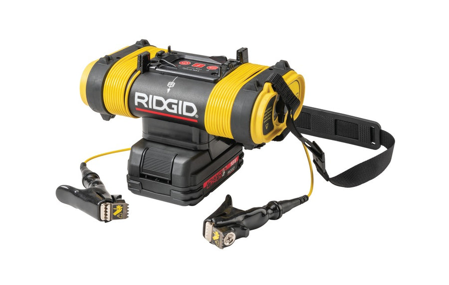 18V Line Transmitter for Energized Lines with Coils, Batteries, Charger & Shoulder Strap