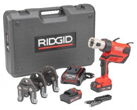 Cordless 18V Press Tool Kit with ProPress Jaws, 7,200 lb Force, LED Light, 360 Swivel, 2 Batteries