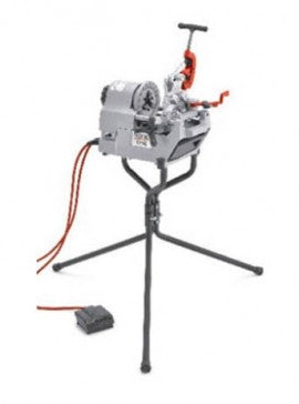 Portable Folding Tripod Stand for Pipe Threading Machines - 350 lb Capacity, Steel Construction