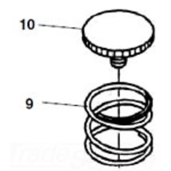 Top Adjustment Screw - Compact 6" Length, 4.5" Width, 0.8" Height for Precision Control