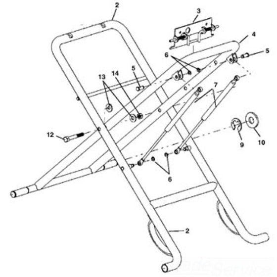 250 N/A Outer Leg Assembly - 27.25" Width, 31.5" Length, Durable Construction
