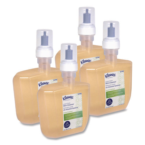 Kleenex 52788 Botanics Luxury Foam Skin Cleanser, Fresh Scent, 1,200 mL Refill, 4/Carton