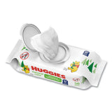 Huggies 31803 Natural Care Sensitive Baby Wipes, 1-Ply, 3.88 x 6.6, Unscented, White, 56/Pack, 8 Packs/Carton