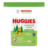 Huggies 31816 Natural Care Sensitive Baby Wipes, 1-Ply, 3.88 x 6.6, Unscented, White, 184/Pack, 3 Packs/Carton