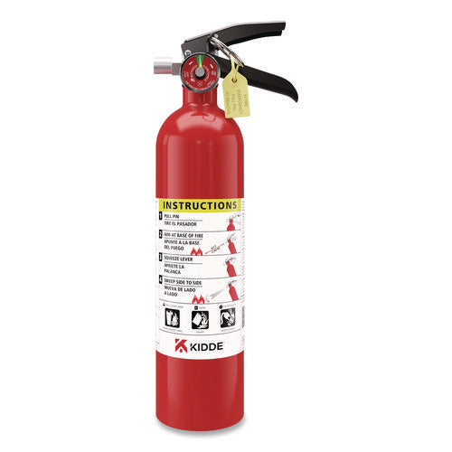 Kidde 21032136 ProLine Dry-Chemical Commercial Fire Extinguisher, 1-A, 10-B:C
