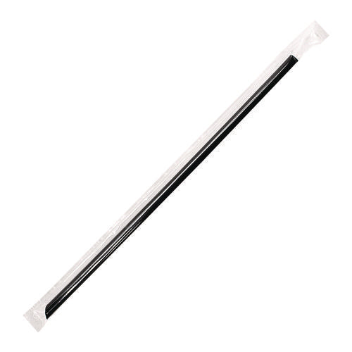 Karat C9035 Jumbo Straws, 9", Black, 2,000/Carton