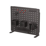 Kantek PBS120B Pegboard Organizer, Three Compartments, 20.58 x 1 x 17, Black, Steel