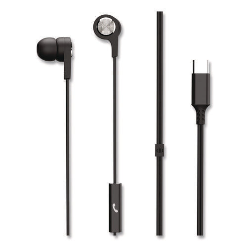 Maxell 199261 USB-C Earbuds, Black