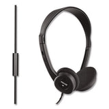Maxell 199845 HP100 Headphone with Mic, Black