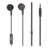 Maxell 199846 EB95 Wired Earbuds with Mic, Black