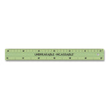 Maped Helix 245648 Unbreakable 12" Ruler, Standard/Metric, 12.72" Long, Randomly Assorted Color