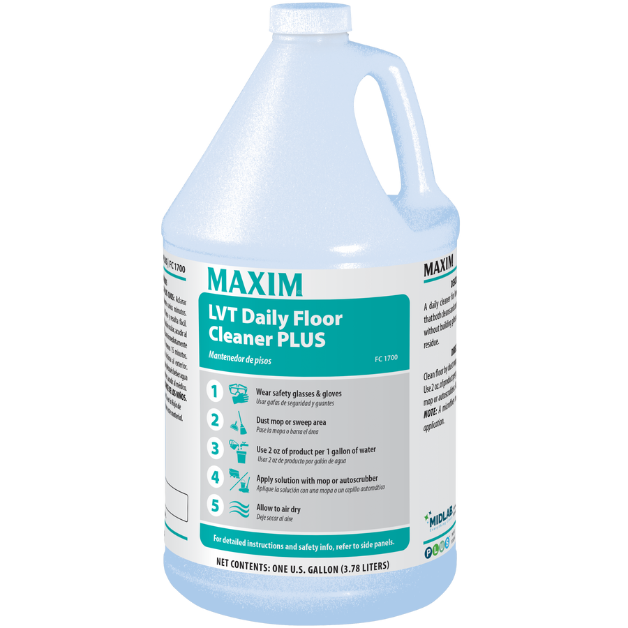 Midlab Inc. 170000-41 Maxim LVT Daily Floor Cleaner Plus 1 Gallon 4/CS