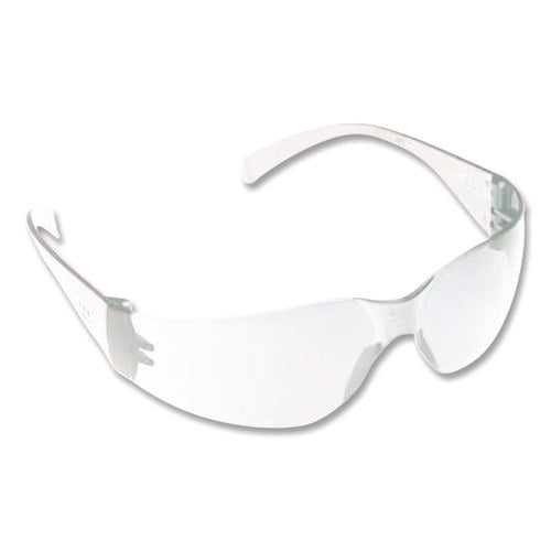 3M 11329-00000-100 Virtua Wraparound Protective Eyewear, Clear Plastic Frame, Clear Polycarbonate Lens, 100/Carton