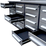 7ft Heavy Duty Garage Workbench Cabinet with 20 Drawers