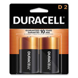 Duracell MN1300B2Z Coppertop Alkaline D Batteries, 2/Pack