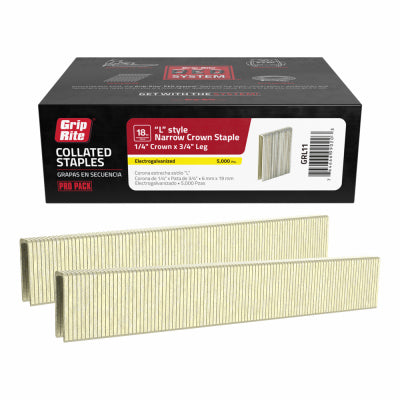 Primesource Building Prod. GRL11 3/4" Narrow CRN Staple