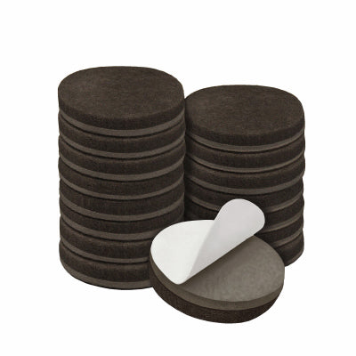 Shepherd Hdwe. Prod., Llc. 4928426SL 16PK 1" BRN Felt Pads