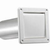 Lambro Industries 1422WTP 4" WHT SGL Flap Louver 2