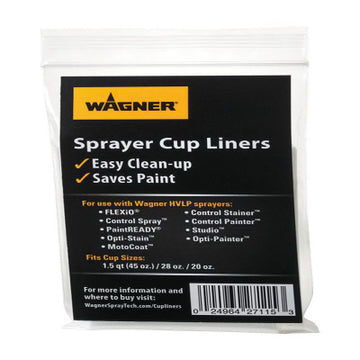 Wagner Spray Tech 529071 5PK Sprayer Cup Liners