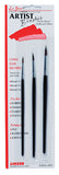 Linzer/American Brush A383 3PCRND Artist Brush Set 2