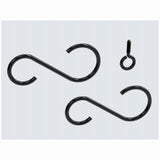 National Mfg/Spectrum Brands Hhi N275-149 3-1/2" BLK Ext Hook Kit 2