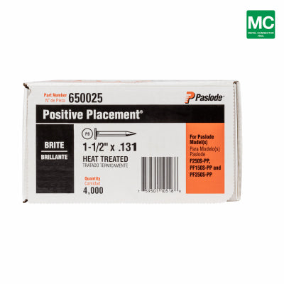 PASLODE 650025 1-1/2 .131 BR 4000CT