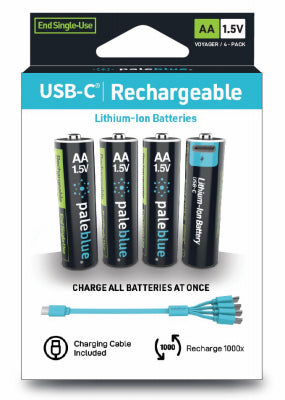 Pale Blue Earth Llc PB-AA-C2 4PK AA Rechar Batteries
